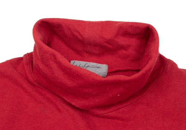 Yohji Yamamoto POUR HOMME Cotton High T-Shirt Red Size M