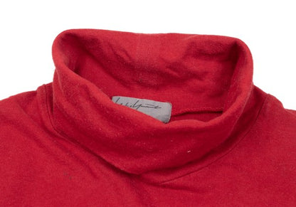 Yohji Yamamoto POUR HOMME Cotton High T-Shirt Red Size M