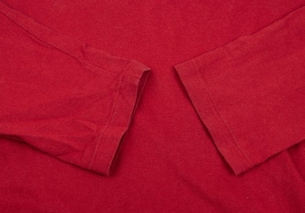 Yohji Yamamoto POUR HOMME Cotton High T-Shirt Red Size M