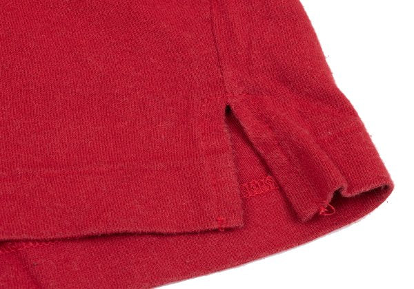 Yohji Yamamoto POUR HOMME Cotton High T-Shirt Red Size M