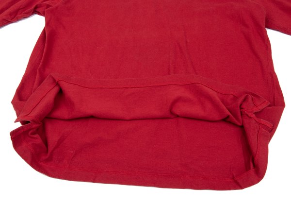 Yohji Yamamoto POUR HOMME Cotton High T-Shirt Red Size M