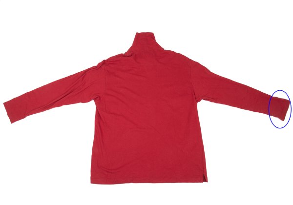 Yohji Yamamoto POUR HOMME Cotton High T-Shirt Red Size M