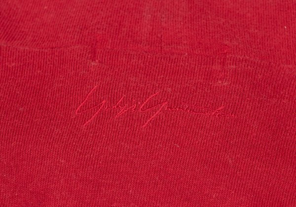 Yohji Yamamoto POUR HOMME Cotton High T-Shirt Red Size M