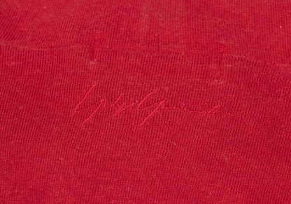 Yohji Yamamoto POUR HOMME Cotton High T-Shirt Red Size M