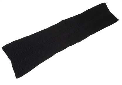 Y's Wool Blend Ribbed Knit Scarf Black