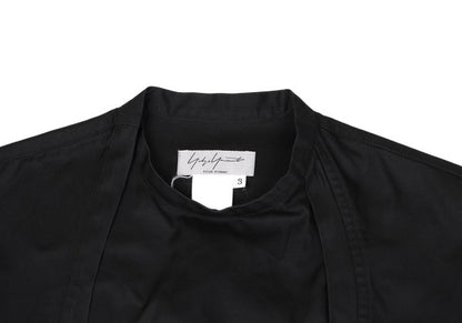 Yohji Yamamoto POUR HOMME Asymmetric Shirt Charcoal Size 3