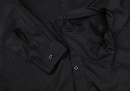 Yohji Yamamoto POUR HOMME Asymmetric Shirt Charcoal Size 3