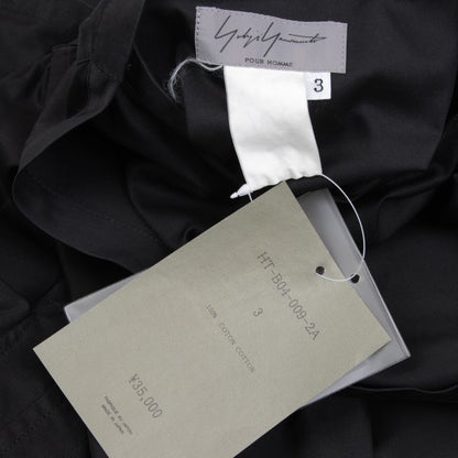 Yohji Yamamoto POUR HOMME Asymmetric Shirt Charcoal Size 3