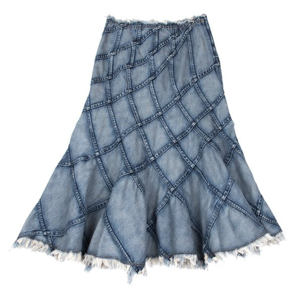 JUNYA WATANABE COMME des GARCONS Bias Skirt Indigo Size M