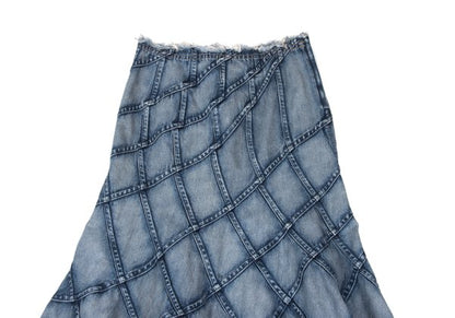 JUNYA WATANABE COMME des GARCONS Bias Skirt Indigo Size M