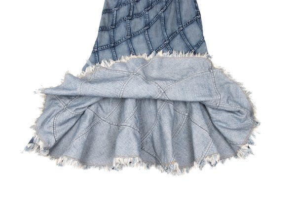 JUNYA WATANABE COMME des GARCONS Bias Skirt Indigo Size M