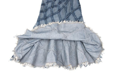 JUNYA WATANABE COMME des GARCONS Bias Skirt Indigo Size M