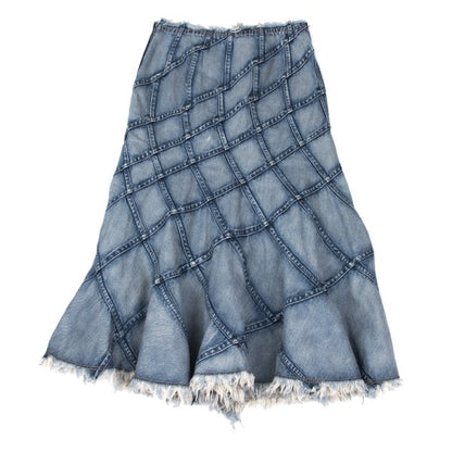 JUNYA WATANABE COMME des GARCONS Bias Skirt Indigo Size M