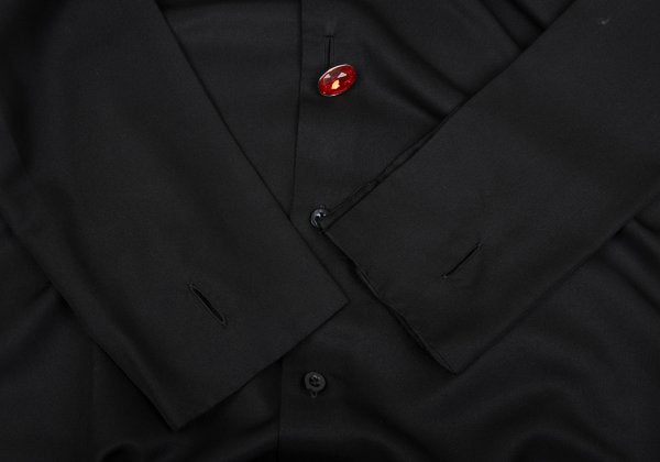 Yohji Yamamoto POUR HOMME 03AW Silk Stole Shirt Black Size 3