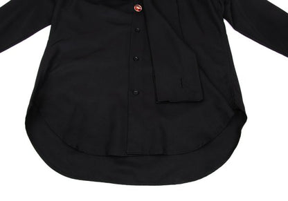 Yohji Yamamoto POUR HOMME 03AW Silk Stole Shirt Black Size 3