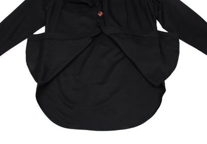 Yohji Yamamoto POUR HOMME 03AW Silk Stole Shirt Black Size 3