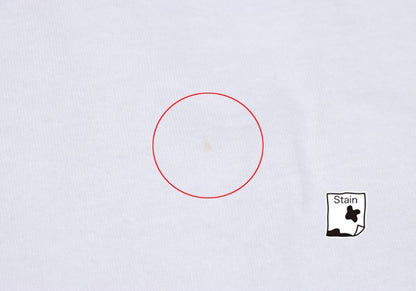 Y's Mixed Material Logo Print T-Shirt White Black Size 2