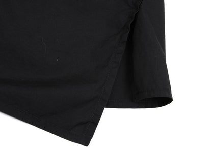 Y's Cotton Asymmetric Blouse Black Size 2