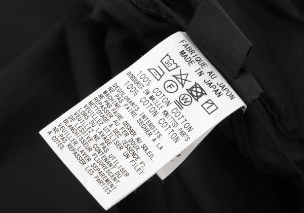 Y's Cotton Asymmetric Blouse Black Size 2