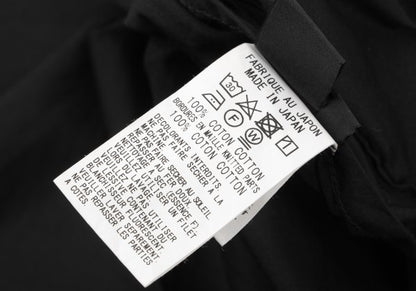 Y's Cotton Asymmetric Blouse Black Size 2