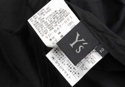Y's Cotton Asymmetric Blouse Black Size 2