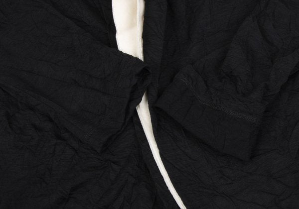 Y's Black Washer-Processed Wool Cardigan Size 2
