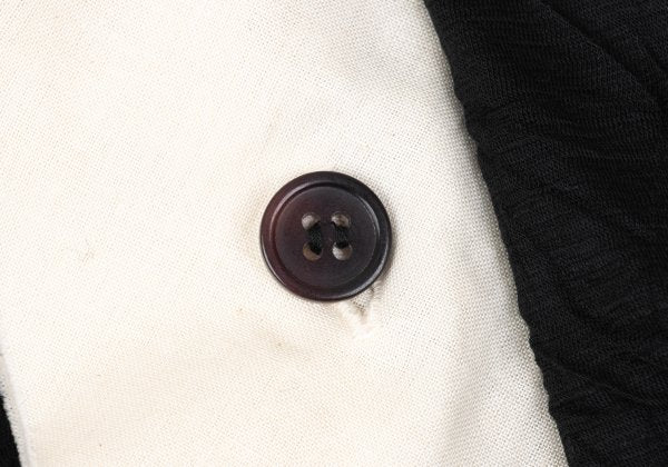 Y's Black Washer-Processed Wool Cardigan Size 2