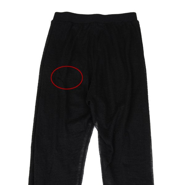 RISMAT by Y's Alpaca Blend Layered Knit Pants Black Size 2