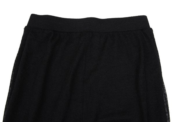 RISMAT by Y's Alpaca Blend Layered Knit Pants Black Size 2