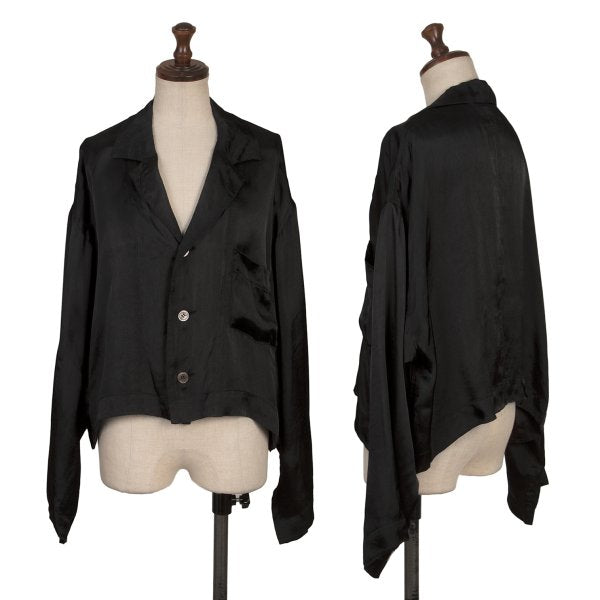 COMME des GARCONS Rayon Satin 3-Button Jacket Black Size M