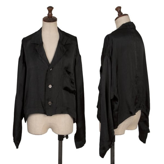 COMME des GARCONS Rayon Satin 3-Button Jacket Black Size M