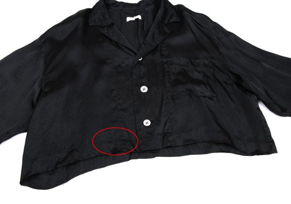COMME des GARCONS Rayon Satin 3-Button Jacket Black Size M