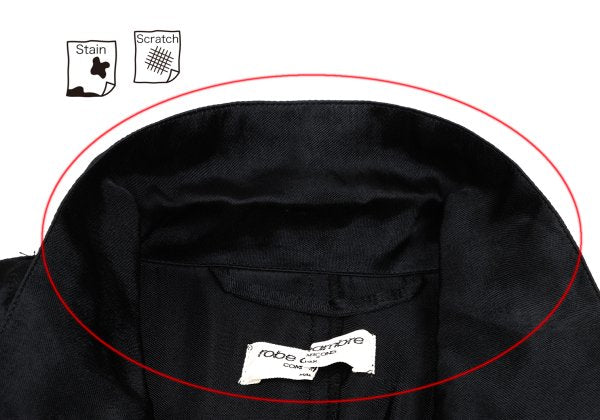 COMME des GARCONS Rayon Satin 3-Button Jacket Black Size M