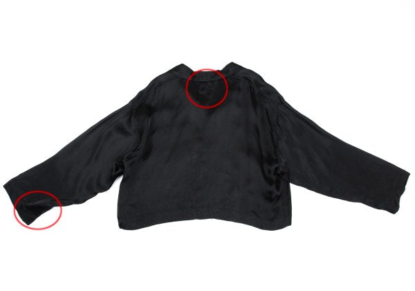 COMME des GARCONS Rayon Satin 3-Button Jacket Black Size M