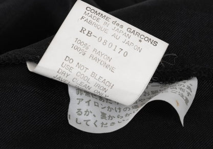 COMME des GARCONS Rayon Satin 3-Button Jacket Black Size M