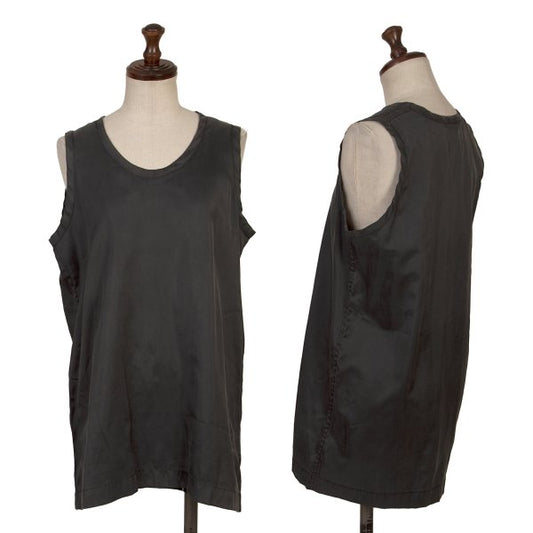 COMME des GARCONS Sleeveless Nylon Blend Top Charcoal Size M
