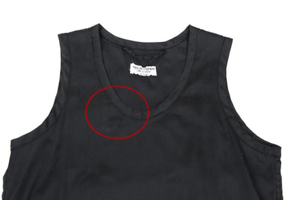 COMME des GARCONS Sleeveless Nylon Blend Top Charcoal Size M