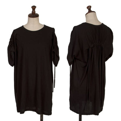 Yohji Yamamoto FEMME 23SS Twist Design T-Shirt Black Size 2