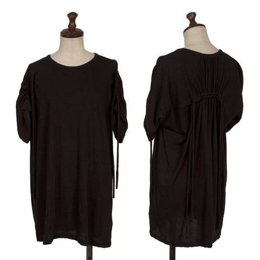 Yohji Yamamoto FEMME 23SS Twist Design T-Shirt Black Size 2