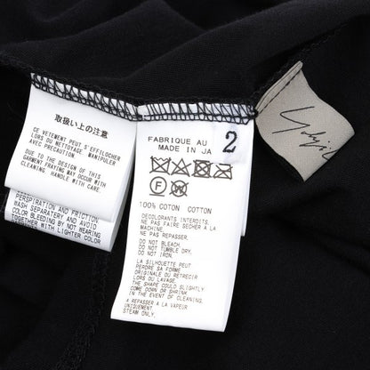 Yohji Yamamoto FEMME 23SS Twist Design T-Shirt Black Size 2