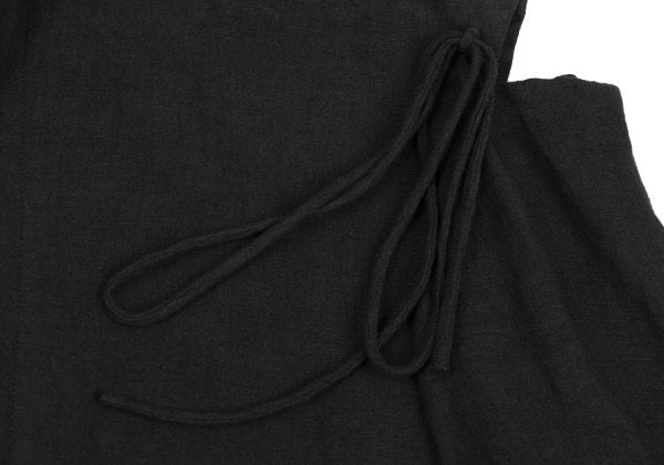 Yohji Yamamoto FEMME Linen Open Shoulder Jacket Black Size 1