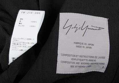 Yohji Yamamoto FEMME Linen Open Shoulder Jacket Black Size 1
