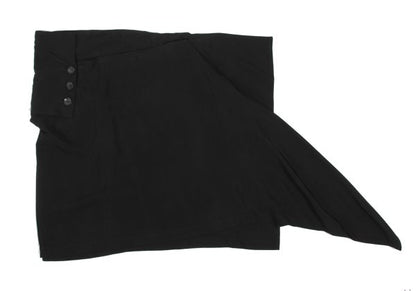 Yohji Yamamoto FEMME 23SS Rayon Side Skirt Black Size 1