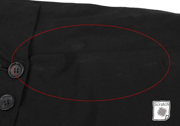 Yohji Yamamoto FEMME 23SS Rayon Side Skirt Black Size 1