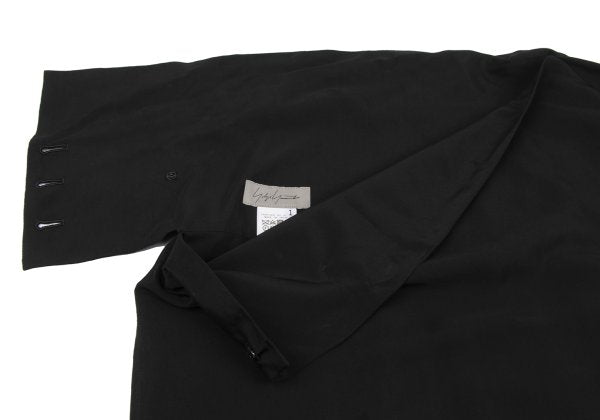 Yohji Yamamoto FEMME 23SS Rayon Side Skirt Black Size 1