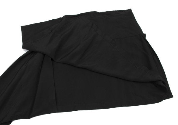 Yohji Yamamoto FEMME 23SS Rayon Side Skirt Black Size 1