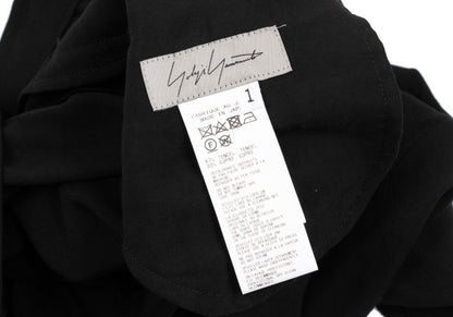 Yohji Yamamoto FEMME Tencel Cupro Frayed Shorts Black Size 1