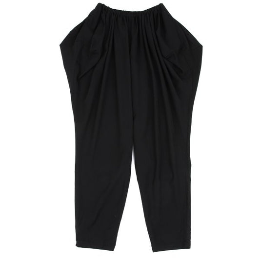 LIMI feu Wool Gabardine Gather Waist Pants Black Size S