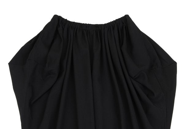 LIMI feu Wool Gabardine Gather Waist Pants Black Size S