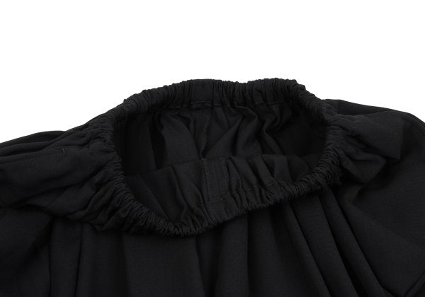 LIMI feu Wool Gabardine Gather Waist Pants Black Size S